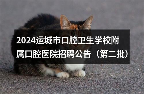 2024运城市口腔卫生学校附属口腔医院招聘公告（第二批） 图片