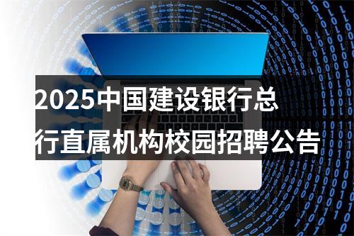 2025中国建设银行总行直属机构校园招聘公告 图片